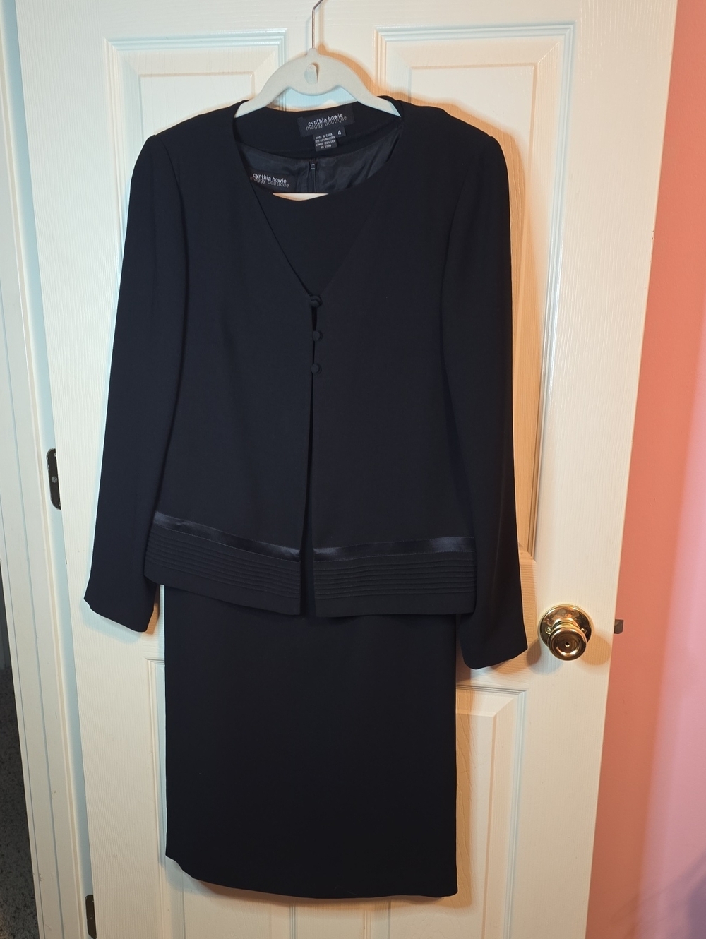 Black Pencil Skirt Suit - Classic Professional Set